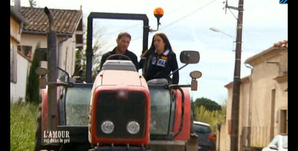 Audrey et Marc dans L'amour est dans le pré 2014, épisode 9, le lundi 4 aout 2014, sur M6