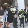 Obsèques de Thierry Redler en présence de sa famille et de ses amis au cimetière du Père-Lachaise à Paris, le 5 août 2014.