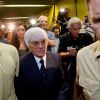 Le patron de la F1 Bernie Ecclestone et son avocat Norbert Scharf au palais de justice de Munich, le 5 août 2014.