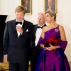 Le roi Willem-Alexander et la reine Maxima des Pays-Bas à Varsovie. Le 24 juin 2014.