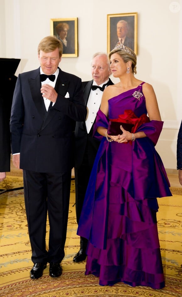 Le roi Willem-Alexander et la reine Maxima des Pays-Bas à Varsovie. Le 24 juin 2014.