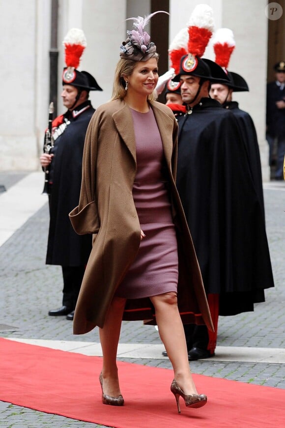 La reine Maxima des Pays-Bas à Rome, le 23 janvier 2014.