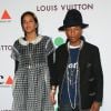 Helen Lasichanh et Pharrell Williams à Los Angeles, le 29 mars 2014.
