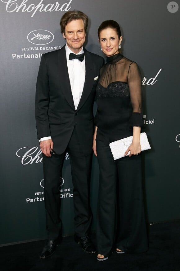 Colin et Livia Firth à Cannes, le 19 mai 2014.