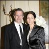 Francis Huster et Cristiana Reali lors du dîner de stars à Paris le 29 octobre 2007