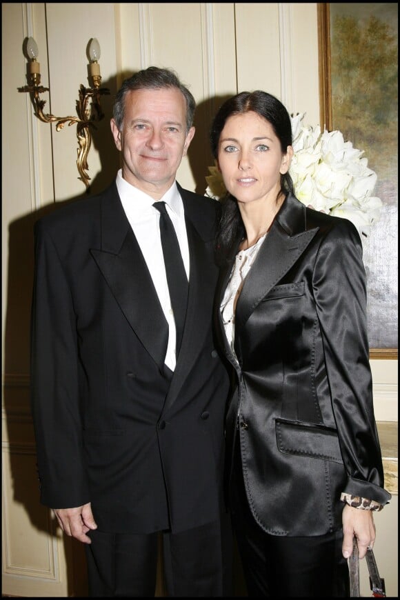 Francis Huster et Cristiana Reali lors du dîner de stars à Paris le 29 octobre 2007