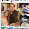 Francis Huster et sa fille Toscane, en "une" du journal Nice/Monaco/Var Matin du 7 août 2014