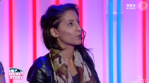 Elodie dans la quotidienne de Secret Story 8, sur TF1, le vendredi 8 aout 2014