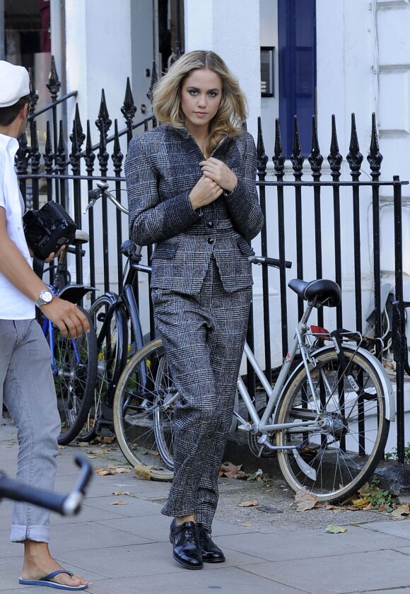 Florence Brudenell-Bruce, ex du prince Harry, à Londres lors d'un shooting le 28 septembre 2011
