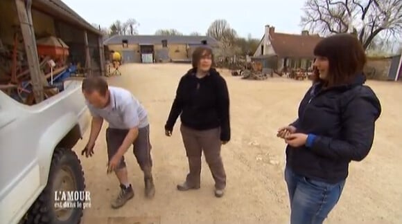 Bertrand, Pauline et Marisa - "L'amour est dans le pré 2014" sur M6. Episode du 11 août 2014.