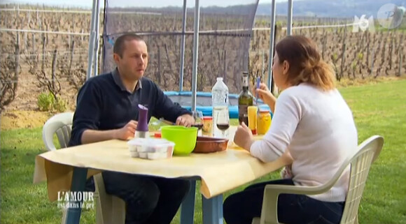 Mathieu et Virginie - "L'amour est dans le pré 2014" sur M6. Episode du 11 août 2014.