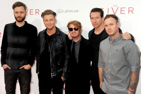 OneRepublic - Avant-première du film "The Giver" à New York, le 11 août 2014.