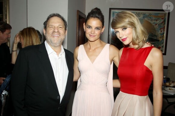 Harvey Weinstein, Katie Holmes, Taylor Swift - Avant-première du film "The Giver" à New York, le 11 août 2014.