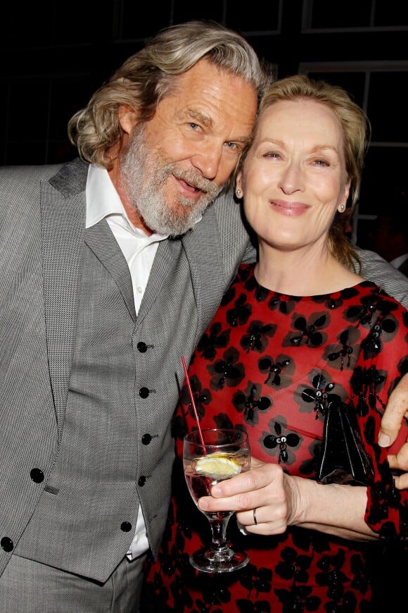 Jeff Bridges et Meryl Streep - After party après l'avant-première du film "The Giver" à New York, le 11 août 2014.