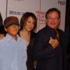 Robin Williams, avec sa fille Zelda, sa deuxième femme Marsha, son fils Cody, lors du festival de Tribeca en 2004