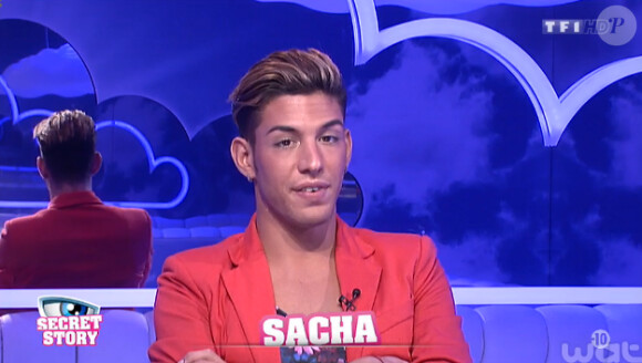 Sacha dans la quotidienne de Secret Story 8, sur TF1, le mardi 12 août 2014