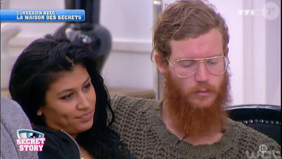 Geoffrey et Jessica dans la quotidienne de Secret Story 8 le mardi 12 août 2014, sur TF1