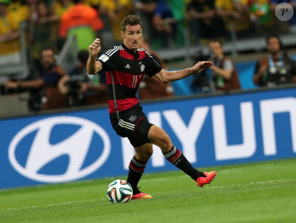 Miroslav Klose lors du match Brésil-Allemagne en demi-finale du Mondial. Le 8 juillet 2014.