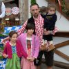 Franck Ribéry et ses enfants à Munich. Octobre 2013.