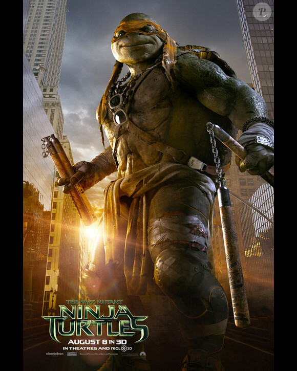 Poster de Ninja Turtles avec le personnage de Michelangelo