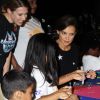 Katie Holmes lors de la soirée "Marvel Universe Live! Superhero" au profit de l'association Sunrise Day Camp" pour les enfants atteints du cancer, à New York, le 13 août 2014.