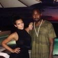 Kim Kardashian et Kanye West à Punta Mita, au Mexique. Août 2014.