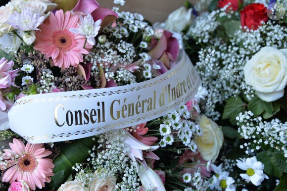 Obsèques de Ménie Grégoire, ex-animatrice star de RTL, en présence de ses enfants et de sa famille, en l'église Saint-Roch à Paris le 21 août 2014.