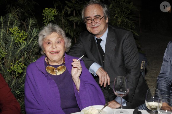 Philippine de Rothschild et Jean-Pierre Beaumarchais - Gala de la fondation Pompidou. A Paris, le 13 septembre 2011. Elle s'est éteinte dans la nuit du 22 au 23 août 2014.
