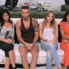 Nathalie, Aymeric, Sara et Leïla habitent dans la Maison de la seconde chance (dans Secret Story 8, le dimanche 24 août 2014.)