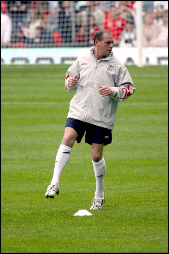 Paul Gascoigne lors d'un match organisé en faveur de l'UNICEF à Old Trafford à Manchester le 27 mai 2006