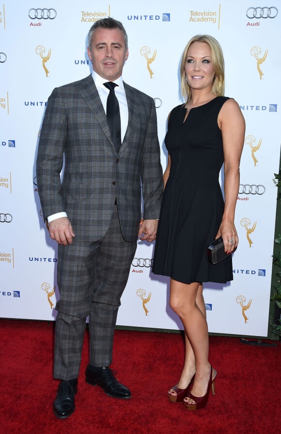 Matt LeBlanc et sa compage à la soirée The 66th Emmy Awards Performers Nominee Reception au Pacific Design Center de West Hollywood, Los Angeles, le 23 août 2014.