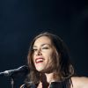 Olivia Ruiz en concert sur la scène du théâtre de Verdure lors de la "Crazy Week" à Nice le 19 juillet 2013