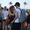 Sarah Hyland et son petit ami Matt Prokop lors du premier jour du Festival de Coachella, le 12 avril 2014.