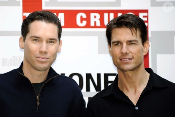 Tom Cruise et le réalisateur Bryan Singer à Rome, le 28 janvier 2009.