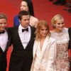Brad Pitt, Mélanie Laurent, Diane Kruger et Quentin Tarantino à Cannes en mai 2009.