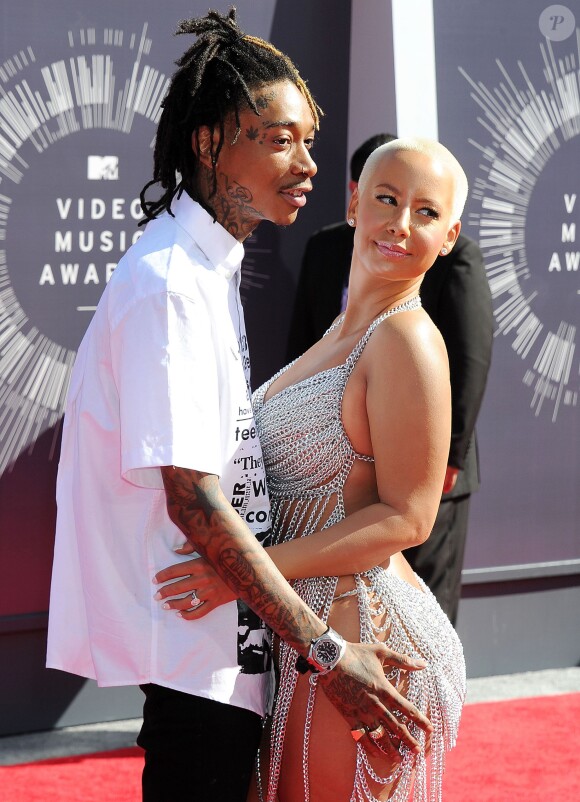 Amber Rose et Wiz Khalifa aux MTV Video Music Awards à Inglewood, le 24 août 2014.