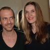 Le chanteur Calogero et sa compagne Marie Bastide lors de la soirée d'ouverture du Club C White à Paris, le 10 avril 2014