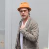 Brad Pitt détendu à New York le 31 août 2014.
