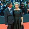Frances McDormand et Joel Coen - Cérémonie "Visionary Talent Award" lors du 71e festival international du film de Venise, la Mostra, le 1er septembre 2014.