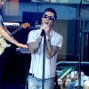 Maroon 5 sur scène au Rockefeller Center pour l'émission Today. New York, le 1er septembre 2014.