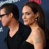 Angelina Jolie et Brad Pitt à New York le 12 mai 2014.