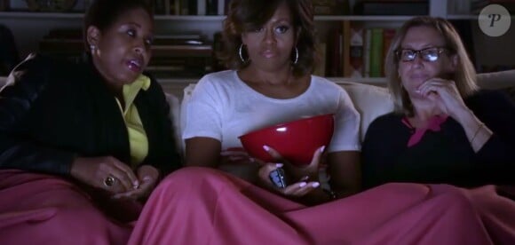 Michelle Obama dans une vidéo parodique du site Funny or Die. Août 2014.
