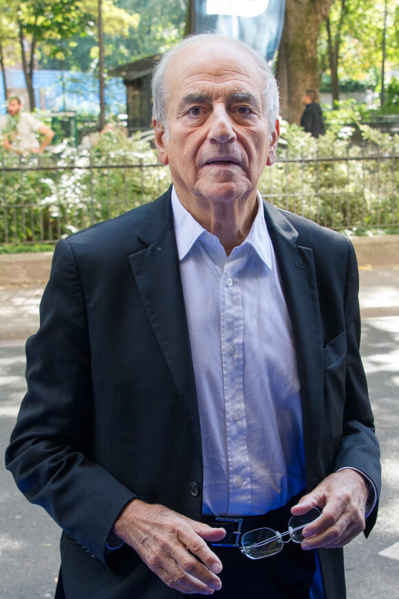 Jean-Pierre Elkabbach - Arrivées à la conférence de rentrée de Europe 1 à Paris. Le 3 septembre 2014 