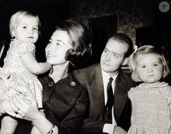 Juan Carlos et Sofia en famille au début des années 1960