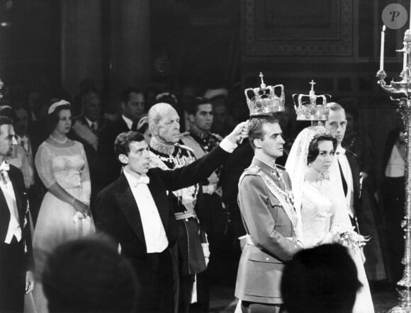 Mariage de Juan Carlos d'Espagne et de Sofia de Grèce le 14 mai 1962 à Athènes.