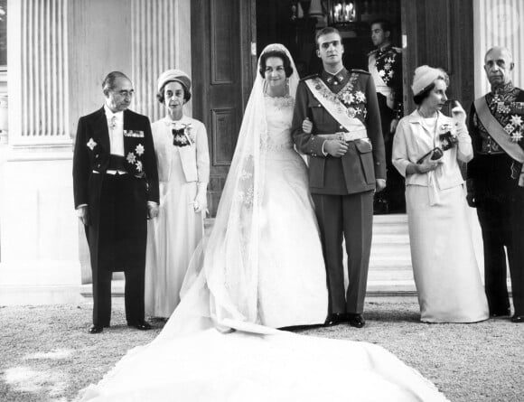 Mariage de Juan Carlos d'Espagne et de Sofia de Grèce le 14 mai 1962 à Athènes.