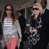 Joan Rivers et sa fille Melissa à l'aéroport LAX de Los Angeles le 1er août 2012
