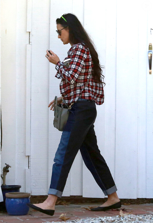 Demi Moore à Los Angeles avec sa fille Tallulah Willis, le 5 septembre 2014.