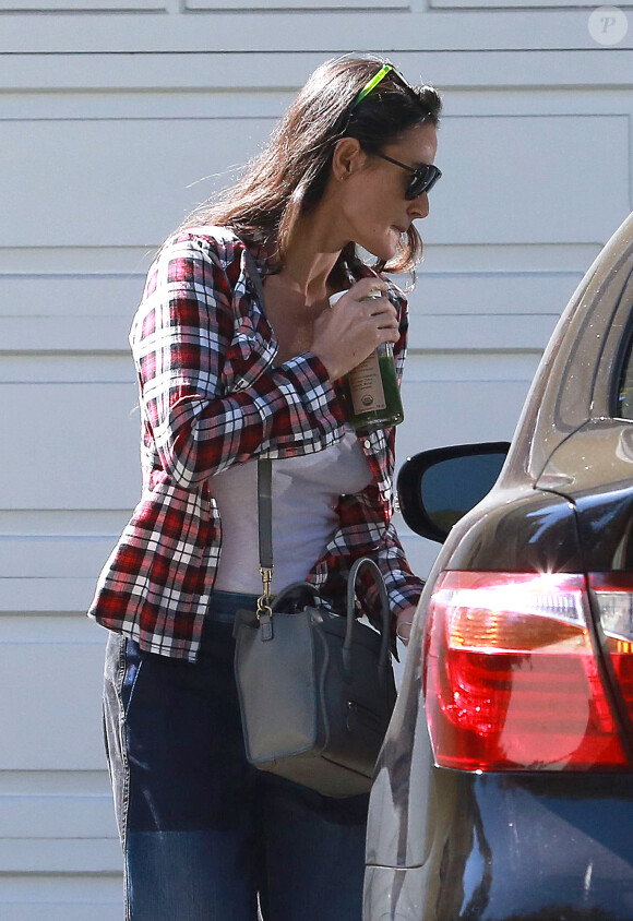 Tallulah Willis dans les rues de Los Angeles avec sa mère Demi Moore, le 5 septembre 2014.