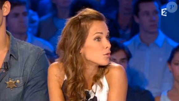 Mélissa Theuriau, invitée dans On n'est pas couché le samedi 6 septembre 2014 sur France 2.